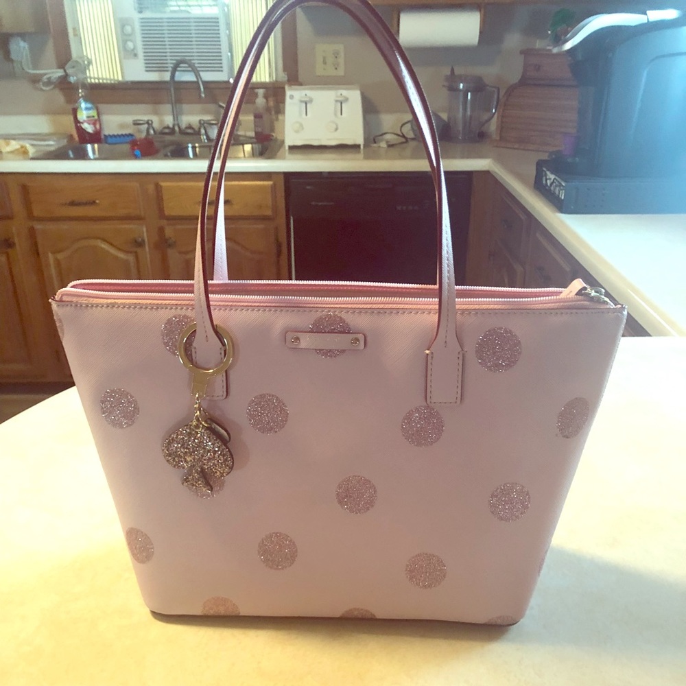 Kate Spade Pink Polka Dot Purse
